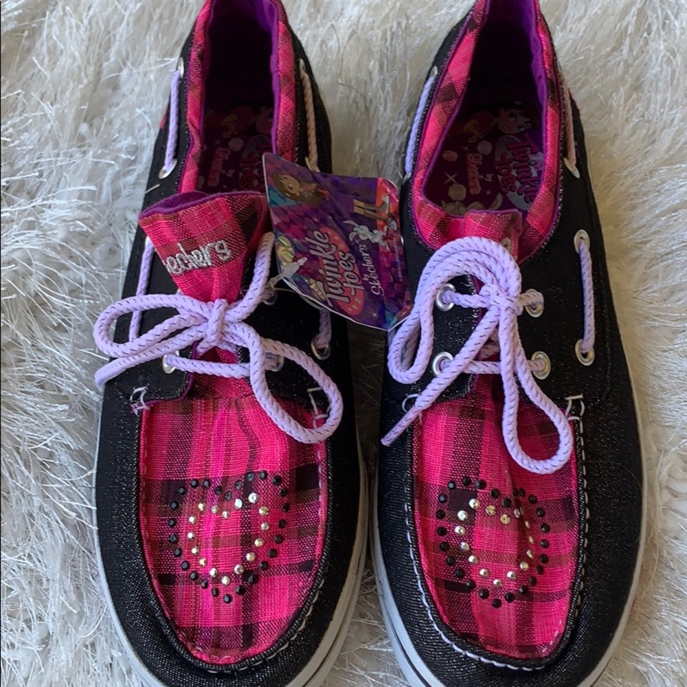 Sketchers Girls Sparkle Twinkle Toes Shoes NWT